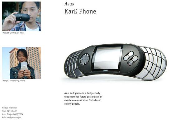 Asus KarE un concept similar al N-gage