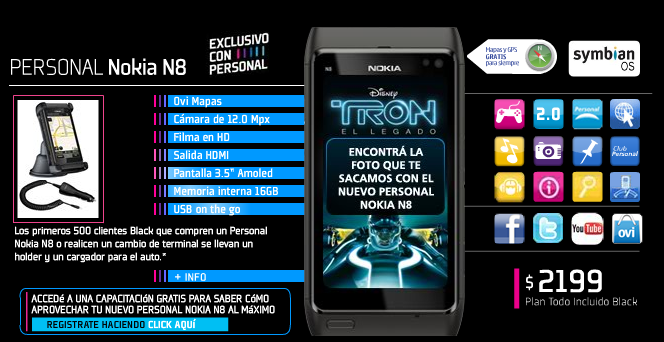 Nokia N8 agotado en Argentina