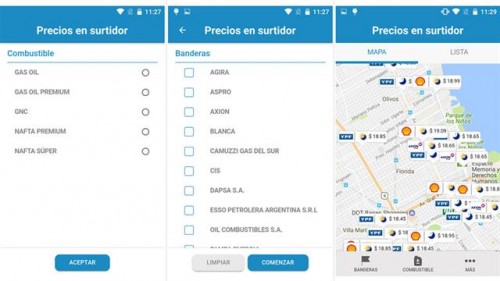 Precio Surtidor Precios de los combustibles en Argentina.
